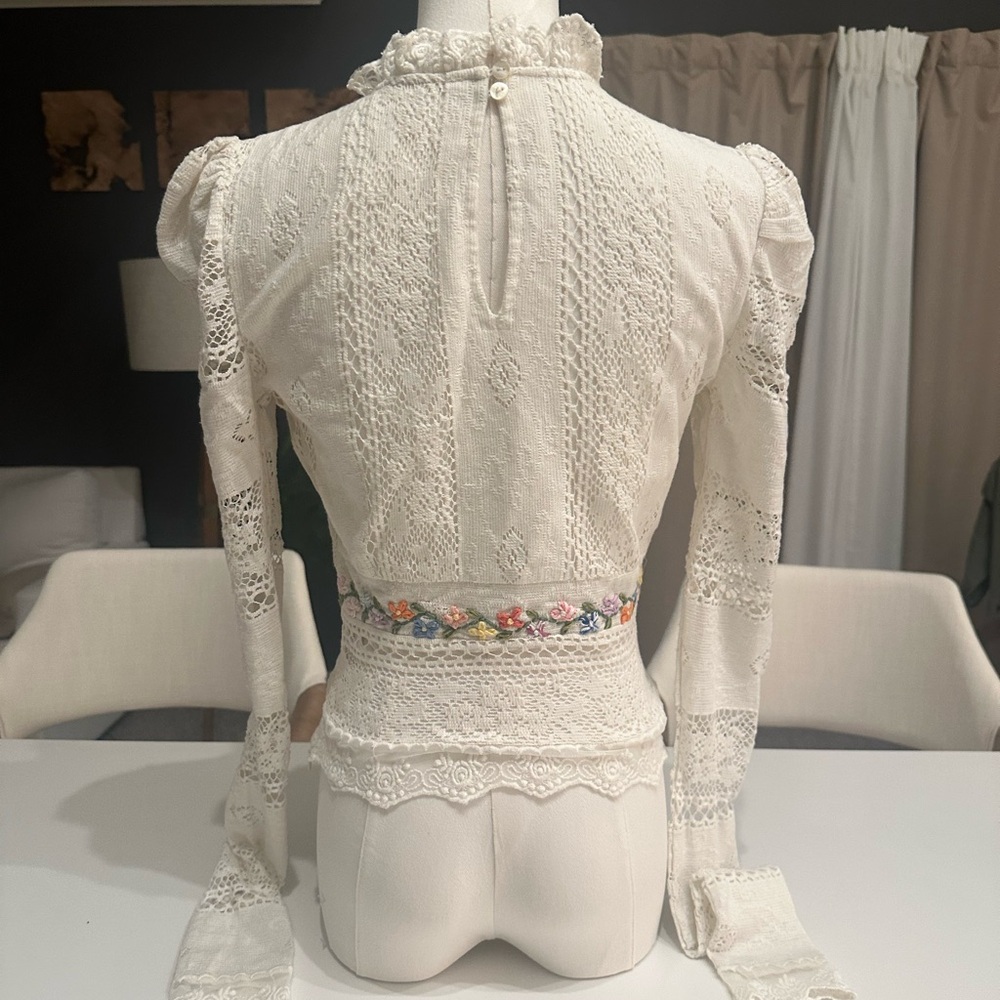 Free People Garden Grace Top xs - Picture 9 of 11
